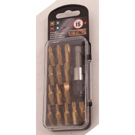 Coffret 15 embouts de vissage TIN Smartool Technic 25 mm pour utilisation intensif - 130075 pas cher Principale M