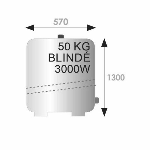 Chauffe-eau électrique blindé INITIO vertical stable 200L - ARISTON - 3000595 pas cher Secondaire 1 L