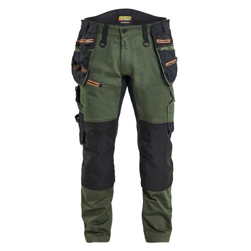 Pantalon artisan stretch STRIKER vert forêt/rouille T38L - BLÅKLÄDER - 197011494240C144 pas cher