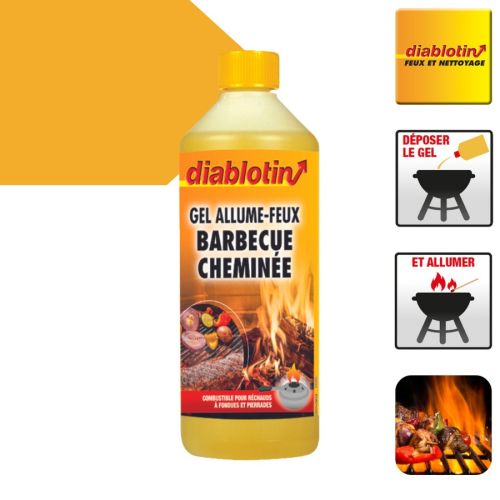 Gel allume feux 1 l pour barbecue - cheminée DIABLOTIN GEL1 photo du produit Secondaire 1 L