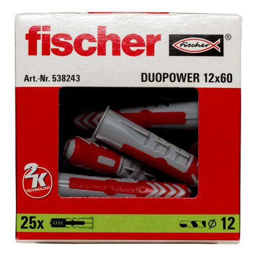 Chevilles bi-matière DuoPower 10X50 boîte de 50 FISCHER 555010 photo du produit Secondaire 19 L