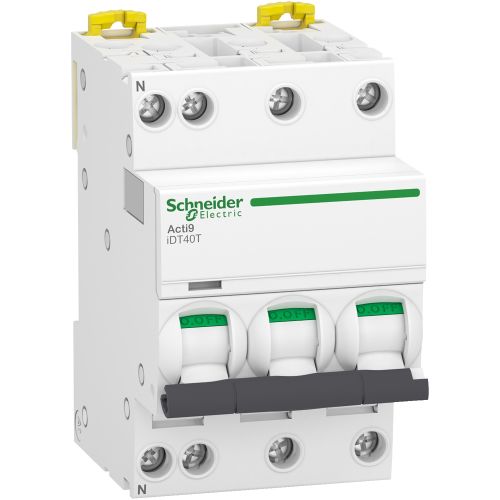 Disjoncteur modulaire ACTI9 IDT40N 3P+N courbe C 6000A / 10kA 20A - SCHNEIDER ELECTRIC - A9P24720 pas cher Principale L