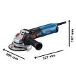 Meuleuse d'angle 1700 W GWS 17-125 SB en boite carton BOSCH 06017D0700 photo du produit Secondaire 1 S