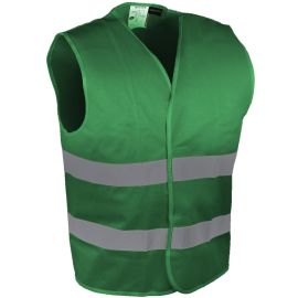 Gilet r&eacute;tro-reflechissant Singer pour des situations &agrave; risques mod&eacute;r&eacute; couleur vert - GILVER photo du produit Principale M