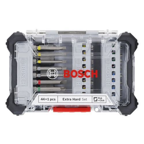 Coffret de vissage Extra Hard 1/4'' 44 pi&egrave;ces + 1 manche de tournevis 125mm - BOSCH - 2607017732 pas cher Secondaire 1 L