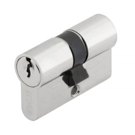 Cylindre à double entrée 5 goupilles 5G 25X25 court sur variure MV9 laiton nickelé - HERACLES - C100002MV9 pas cher Principale M