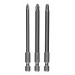 Pack de 3 embouts de vissage Phillips Extra Hard 152mm - BOSCH - 2607001758 pas cher