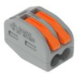 Borne pour boîte de dérivation CLASSIC Wago avec leviers 2,50 mm² gris - 222-412 photo du produit