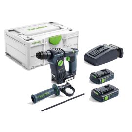 Perforateur SDS Plus sans-fil Festool BHC 18 C 3,1 I-Plus 18 V + 2 batteries 3,1 Ah + Systainer 3 photo du produit Principale M