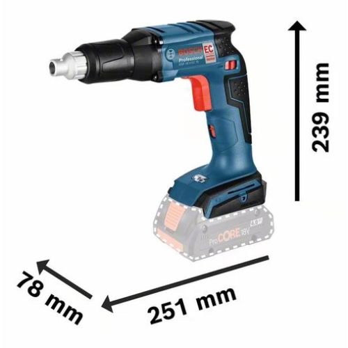 Visseuse plaquiste Bosch GSR 18 V-EC TE 18 V + 2 batteries Procore 8.0 Ah + chargeur + L-BOXX photo du produit Secondaire 1 L