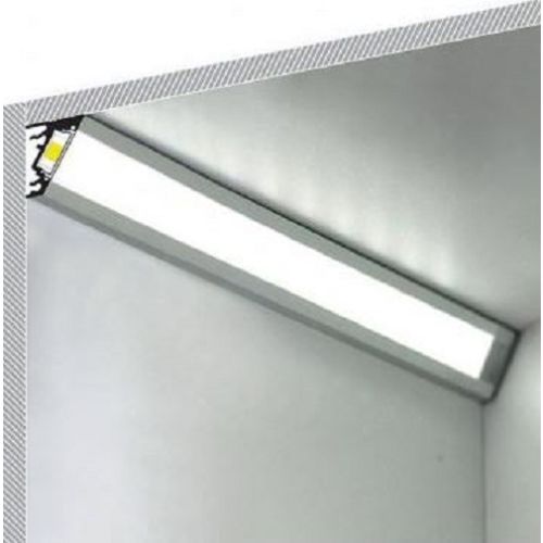 Profilé 30 - 60° pour bandeaux LED aluminium anodisé 1 m MIIDEX LIGHTING 9826 photo du produit Secondaire 3 L