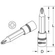 Douille tournevis ULTIMATE Phillips 1/2'' 110 mm PH1 KS TOOLS 922.1702 photo du produit Secondaire 1 S