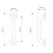 Barre de relèvement en inox poli D32 L300mm pour PMR - AKW - 1260 pas cher Secondaire 1 S