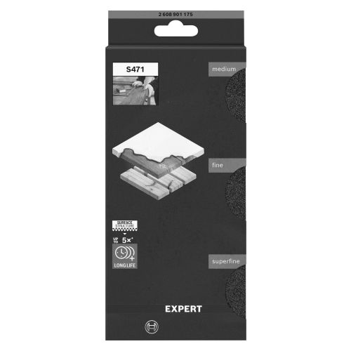 Kit 3 éponges pavé 3 grains - BOSCH - EXPERT 2608901175 pas cher Secondaire 4 L