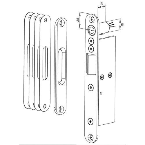 G&acirc;che &eacute;lectrique antipanique EFF s&eacute;rie 351 photo du produit Secondaire 1 L