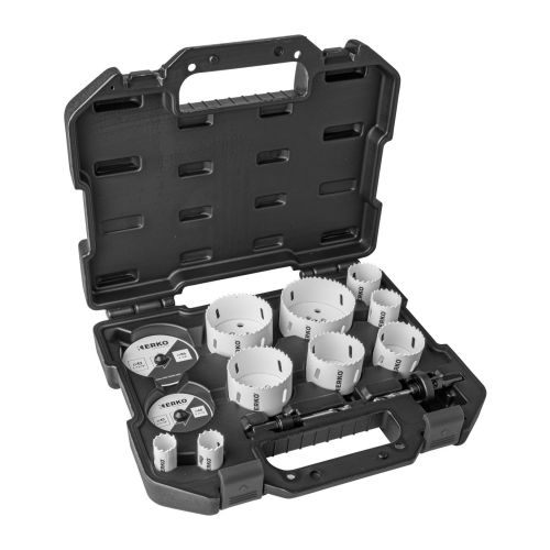 Coffret de 9 trépans et accessoire bi-métal pour électricien de 22 à 86mm - KOPRAM - 42900 pas cher