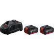 Pack 18 V 2 batteries GBA 5 Ah + chargeur GAL 1880 CV Professional BOSCH 1600A00B8J photo du produit