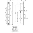 Coffre monopoint à larder profil étroit 7/36 S/G entraxe 70 mm - MX-F1073600 pas cher Secondaire 1 S