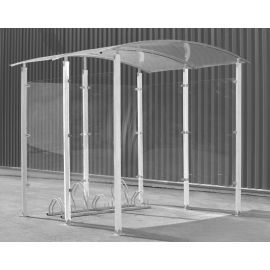 Abri vélos en métal de 4 m² 211 x 208 x 220 cm - B821CMETZI pas cher Principale M