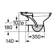 Cuvette WC avec réservoir attenant sortie horizontale POLO Roca - WM821016Z000002 photo du produit Secondaire 1 S
