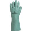 Gant de travail NITREX VE802 nitrile floqué coton 33 cm vert T9/10 DELTA PLUS VE802VE09 photo du produit