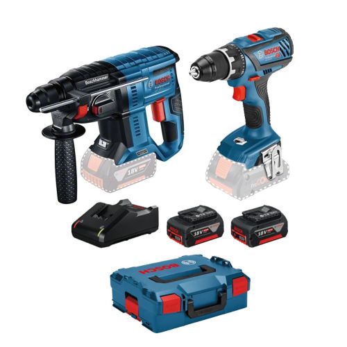 Bosch Professional 18V System perceuse-visseuse sans-fil GSR 18V-90 C (avec  2 batteries PROcore de 4,0 Ah, chargeur GAL 18V-40, dans L-BOXX)