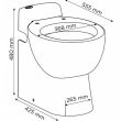 WC broyeur Sanicompact Pro double-chasse économique - SFA - C11STD pas cher Secondaire 1 S