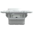 Prise de courant OVALIS 2P+T 16 A affleurant bornes automatiques blanc SCHNEIDER ELECTRIC S320052 photo du produit Secondaire 1 S