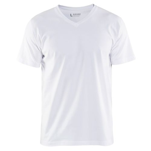 T-Shirt col V blanc TL - BLÅKLÄDER - 336010291000L pas cher