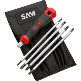 Trousse de tournevis multilames Sam outillage avec lame de rechange pour vis à Fente et Phillips® - TR-7 pas cher Principale M