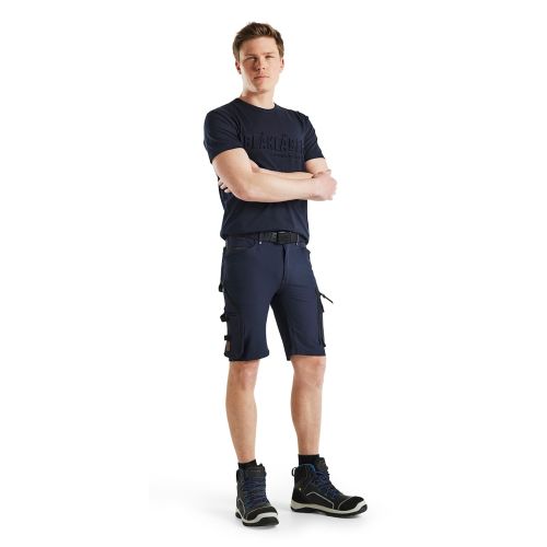 Short de travail X1900 Stretch 4D marine foncé/noir T38 - BLÅKLÄDER - 198716448699C44 pas cher Secondaire 4 L