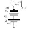 Bonde d'évier Laiton D60 70 l/min avec bouchon-chaînette pour evier grès VALENTIN 00 352200 000 00 photo du produit Secondaire 1 S