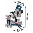 Scie à onglet Biturbo 18V GCM 18V-216 Professional (sans batterie ni chargeur) BOSCH 0601B41000 photo du produit Secondaire 1 S