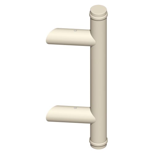 Poign&eacute;e tubulaire ext&eacute;rieure DIVA XXI avec supports inclin&eacute;s D 35 mm H 350 mm blanc RAL9010 LA CROISEE DS DS7382-036 photo du produit