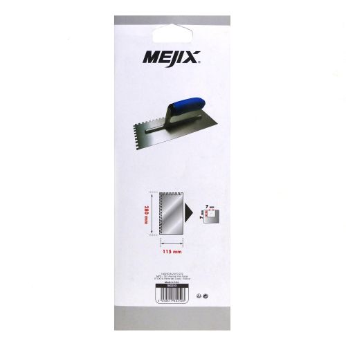 Platoir acier dentelé 280x115 mm U 7x7 MEJIX 180250 photo du produit Secondaire 3 L