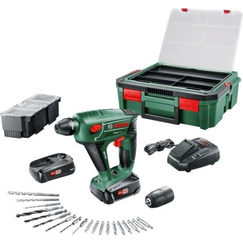 Perforateur SDS Plus Bosch 18 V UNEO MAXX + 2 batteries 1.5 Ah + chargeur + SYSTEMBOX photo du produit