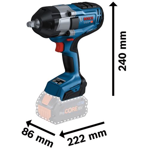 Boulonneuses 18V Bosch GDS18V-1000 Professional+ 2 batteries Procore 5,5 Ah+ chargeur + L-Boxx - 06019J8303 photo du produit Secondaire 9 L