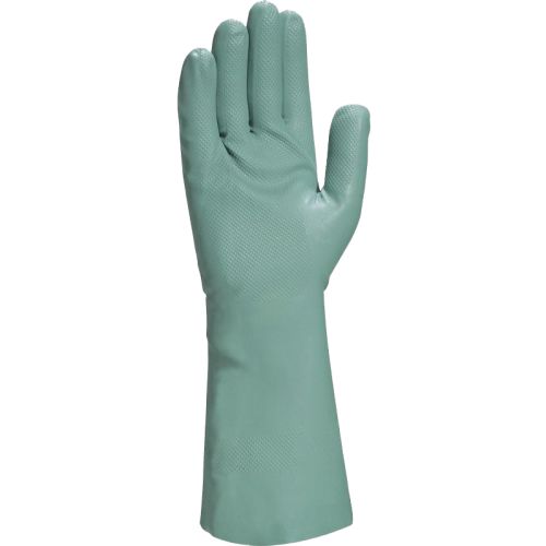 Gant de travail NITREX VE802 nitrile floqué coton 33 cm vert T9/10 DELTA PLUS VE802VE09 photo du produit Secondaire 1 L