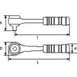 Cliquet pour douilles débouchées SHS - SAM OUTILLAGE - S-156B pas cher Secondaire 1 S