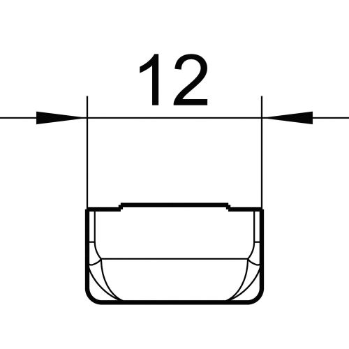 Gâche anti-dégondage PVC - FERCO - E-18196-00-0-7 pas cher Secondaire 2 L