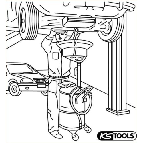 Récupérateur d'huile par gravité 65 L KS TOOLS 160.0001 photo du produit Secondaire 1 L