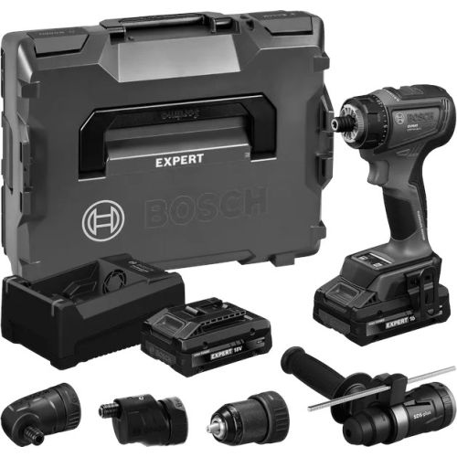 Perceuse-visseuse 18V EXSR18V-90FC + 2 batteries 4Ah + chargeur + L-BOXX - BOSCH EXPERT - 06019R2001 pas cher