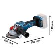 Meuleuse d'angle 18 V GWX 18V-15 PSC Biturbo X-LOCK + 2 batteries ProCore 8 Ah + chargeur en coffret L-BOXX BOSCH 06019H6G01 photo du produit Secondaire 1 S