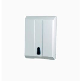 Distributeur essuie-mains Carlimpex pli&eacute;s ABS blanc - 080173BL photo du produit Principale M