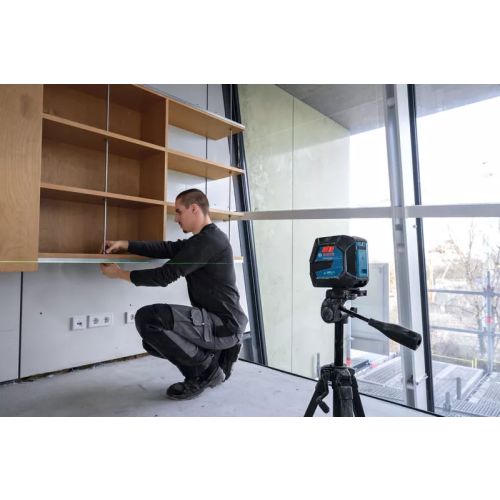 Laser lignes 3,7 V GLL 20-22 G Professional (sans batterie ni chargeur) + 4 piles 1,5 V LR6 AA + poche + platine BOSCH 0601065600 photo du produit Secondaire 8 L