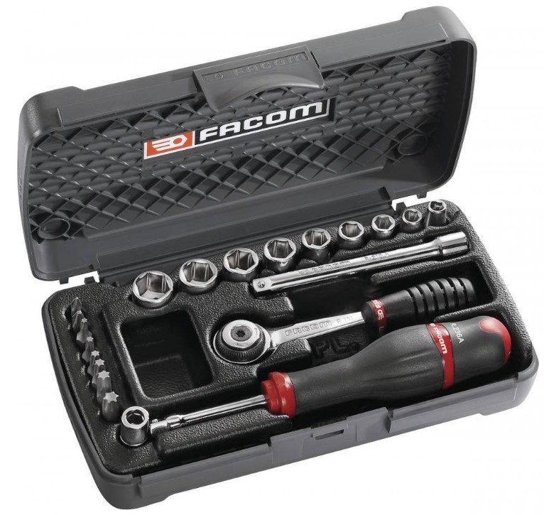 Coffret de douilles 14'' 5 5 mm 13 mm FACOM R.