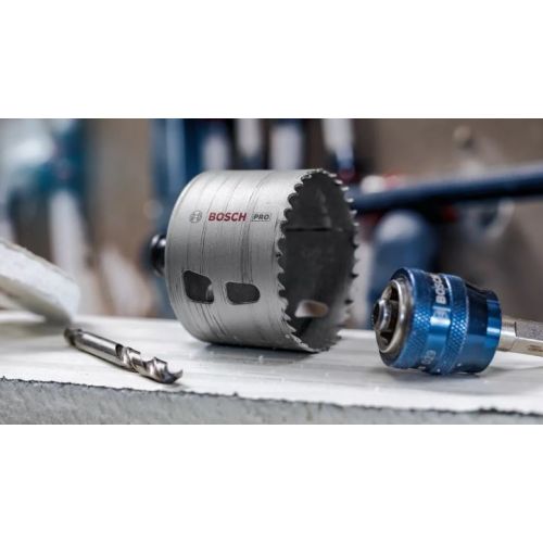 Kit d'adaptateur Bosh POWER CHANGE et scie trépan PROGRESSOR 68 mm 5 pièces BOSCH 2608594399 photo du produit Secondaire 2 L