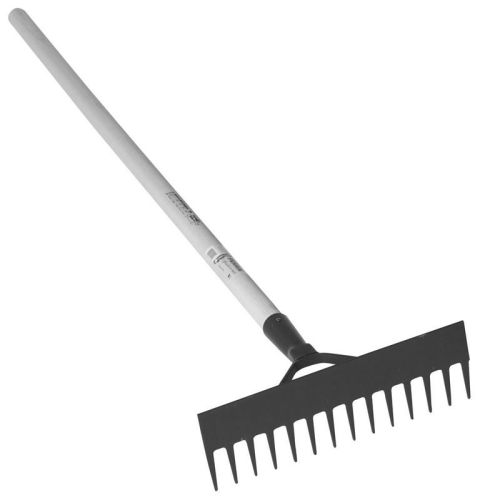 R&acirc;teau racloir &agrave; b&eacute;ton 14 dents emmanch&eacute; droit 150cm - OUTILS PERRIN - 514114 pas cher