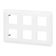 Plaque de finition MOSAIC pour 2x3x2modules blanc &ndash; LEGRAND - 078832 pas cher