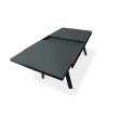 Table de jardin extensible STOCKHOLM 150 / 225 x 96 cm gris anthracite DCB GARDEN STOCKHOLM-TB225-ALU photo du produit